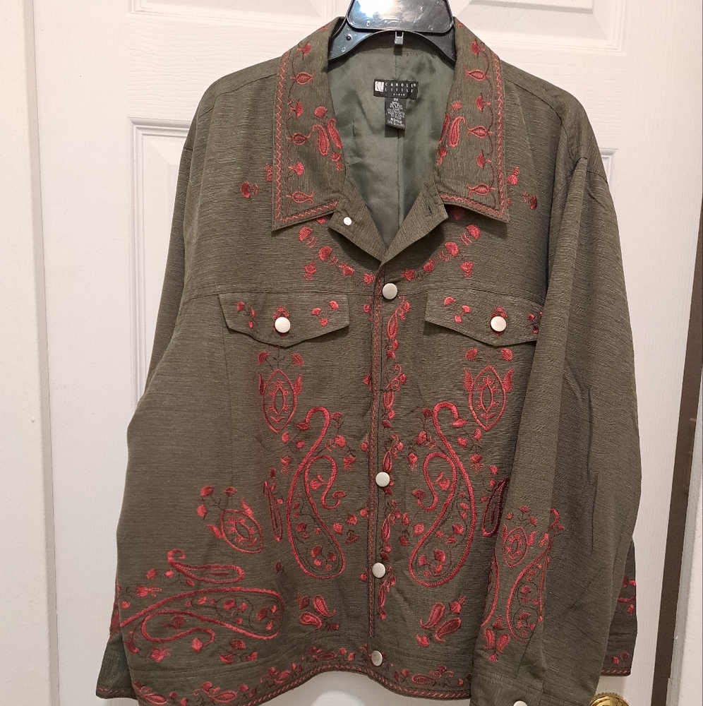 Carole Little Woman Silk Jacket